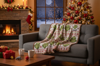 Grinch Pattern Throw Blanket