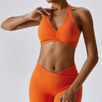 Halter Ruched Bra
