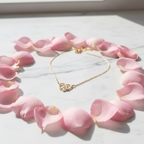Heart Initial Necklace - Flat Lay