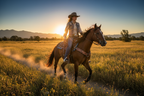 Horseback Sunset