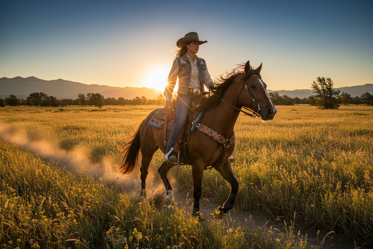 Horseback Sunset