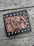 Men's Western Tooled Leather Bi-Fold Wallet — 3 Styles