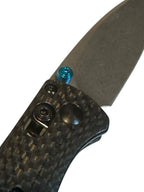 RockinEDC Stonewashed CPM-S90V Carbon Fiber handle Pocket Knife 533 Style Bar Lock Camping Fishing Hunting