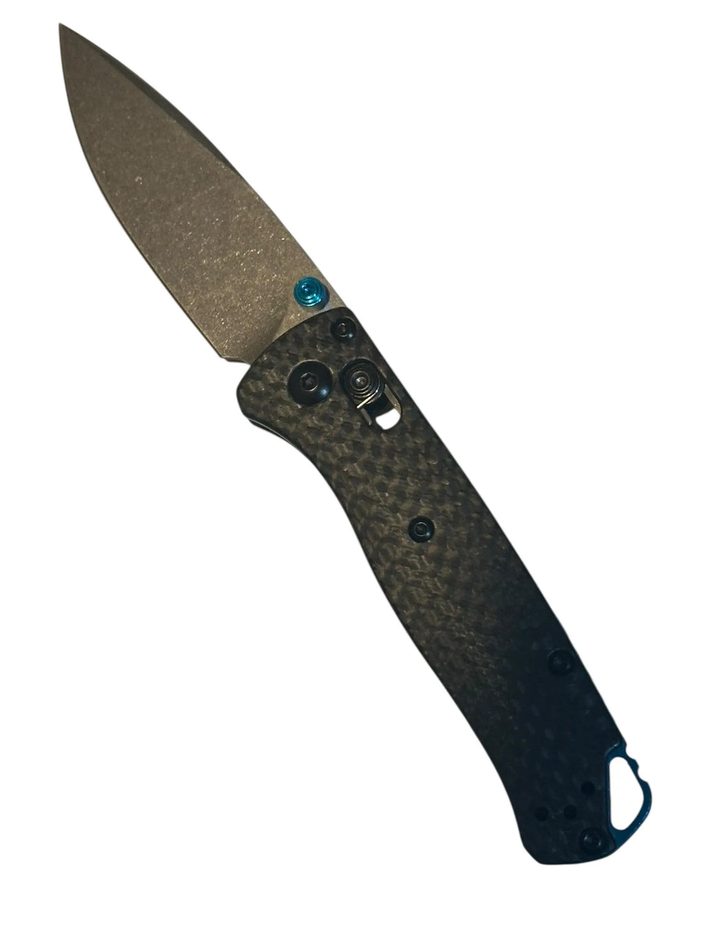 RockinEDC Stonewashed CPM-S90V Carbon Fiber handle Pocket Knife 533 Style Bar Lock Camping Fishing Hunting