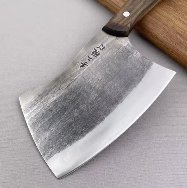 Forged Butcher Cleaver & Bone Chopper Set | 8CrMoV13 Heavy Kitchen Knives