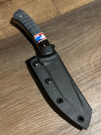 Handmade Fixed Blade EDC Knife — 8" with Custom Engraving & Kydex Sheath