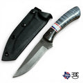 Handmade Fixed Blade EDC Knife — 8" with Custom Engraving & Kydex Sheath