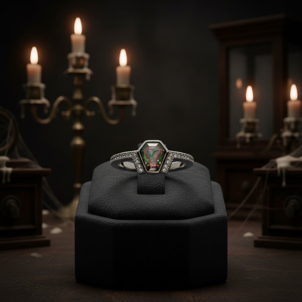 Macabre Skull Ring - Display