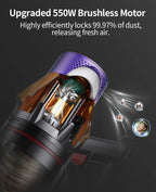 Honiture X7 Cordless Vacuum – 45KPa Suction, 60-Min Runtime & HEPA Filter