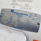 LEESON 3 Phase Continuous Motor 60/50 Hz 5/8" Shaft 2HP White C6T34FK141A
